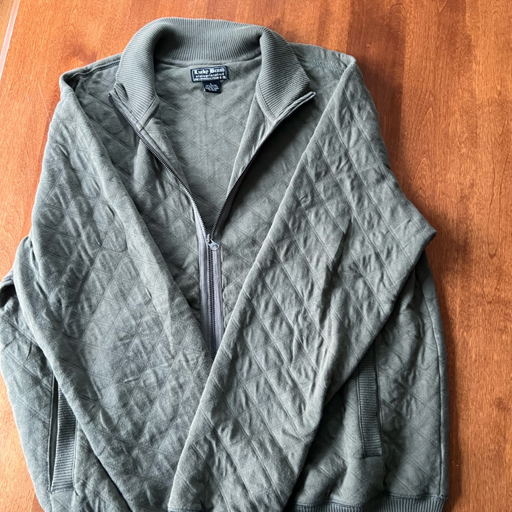 Lucky Brand camo green zip up sweatshirt- Men’s Large